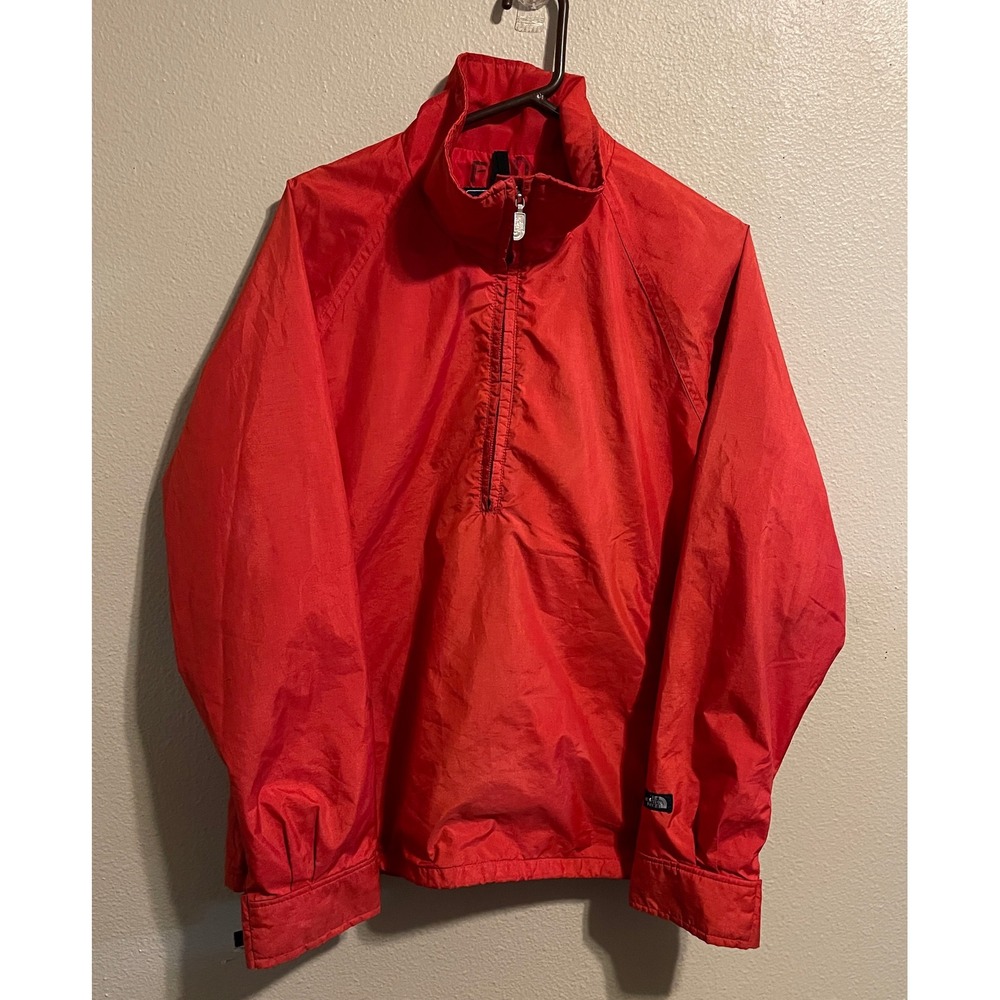 The North Face Red Half Zip‎ Pullover Windbreaker Jacket Men's Size L